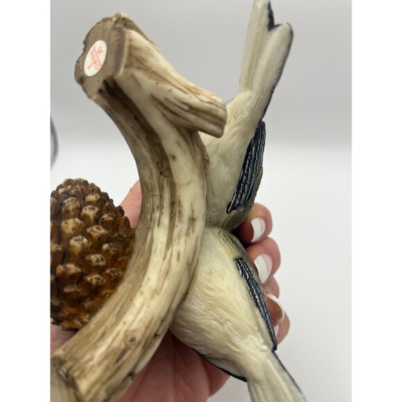 Vintage Chickadees on a Branch Figurine - Picture 7 of 7